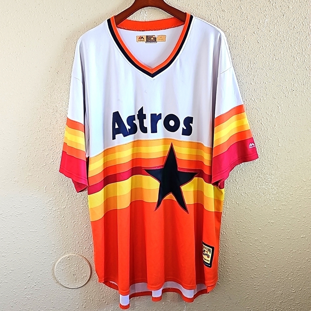Vintage Majestic Houston Astros Cooperstown Collection Jersey.
